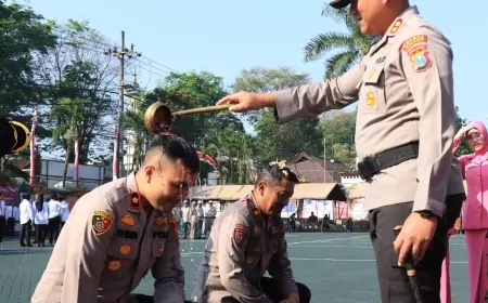 Momentum Hari Bhayangkara, 73 Personel Polres Malang Naik Pangkat