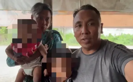 Viral Pengamen Wanita Bawa Dua Anak di Gresik Minta Bantuan di Medsos