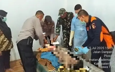 Bocah TK yang Hanyut di Sungai Lodagung Blitar Ditemukan Meninggal Dunia