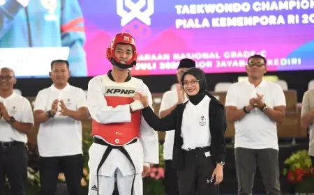 Jadi Tuan Rumah Kejuaraan Taekwondo Piala Kemenpora RI, Wali Kota Kediri Berharap Dapat Tingkatkan Prestasi Atlet