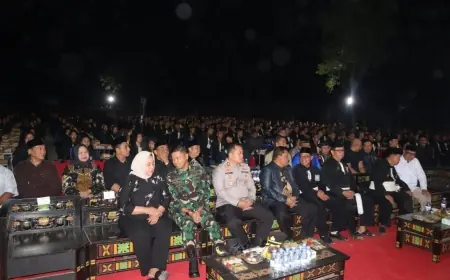 Amankan Pengesahan Warga Baru PSHT, Polres Nganjuk Libatkan Pamter