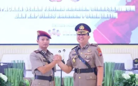 Polda Jatim Resmi Mutasi Kapolres Mojokerto Kota