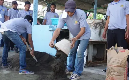 Puluhan Narapidana di Mojokerto Dilatih Menjadi Tukang Bangunan