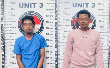 Dua Pengedar Narkoba di Mojokerto Digulung Polisi, Satu Masih Buron