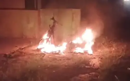 Motor Terbakar Misterius di Jombang, Polisi Masih Lakukan Penyelidikan