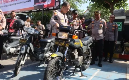 Polres Tulungagung Cek Kendaraan Dinas Tua, Ada yang Masih Tangguh di Usia 41 Tahun