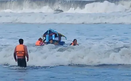 Petik Laut Puger Jember Beriring Doa Bersama Bagi 6 Nelayan yang Hilang