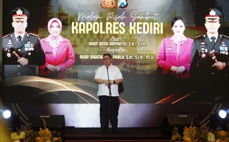 Mas Dhito Ajak Kapolres Baru Bersinergi Melayani Masyarakat Kabupaten Kediri