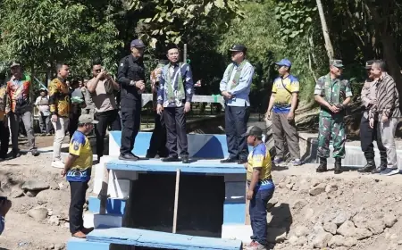 Sempat Jebol Karena Banjir, Kini Saluran Irigasi di Tlogosari Bondowoso Kembali Berfungsi