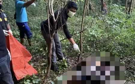 Geger Temuan Mayat Membusuk di Bukit Suci Gresik, Polisi Lakukan Penyelidikan
