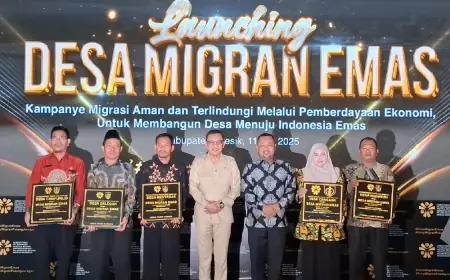 Menteri PPMI dan Bupati Gresik Launching Desa Migran EMAS