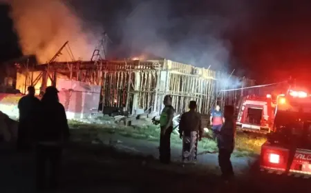 Proyek Pembangunan SMP Ponpes An Nur 3 Bululawang Terbakar, Polisi Lakukan Penyelidikan Mendalam