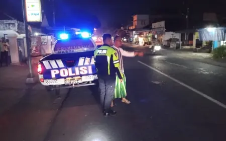 Pejalan Kaki Alami Luka usai Ditabrak Motor di Jalan Boyolangu Tulungagung