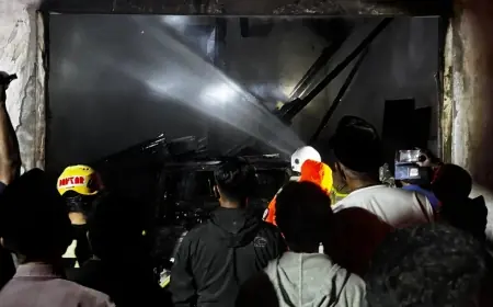 Korsleting Listrik, Gudang Bekatul di Sukosari Bondowoso Ludes Terbakar