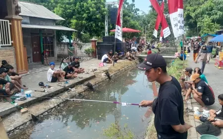 Nyadran Dusun Barik Betet Meriah, Pemancingan Akbar Sedot Ratusan Peserta dari Luar Desa