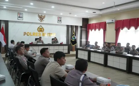Operasi Patuh Semeru 2025 Dimulai Besok, Puluhan Personel Polres Blitar Diterjukan
