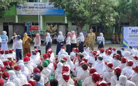 Kegiatan MPLS di Gresik Diisi Sosialisasi tentang Bahaya Narkoba dan Judol