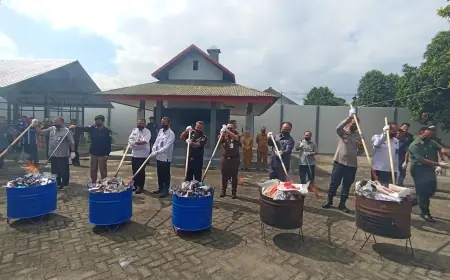 Bea Cukai Blitar Musnahkan Barang Bukti Hasil Penindakan Senilai Rp5,2 Miliar