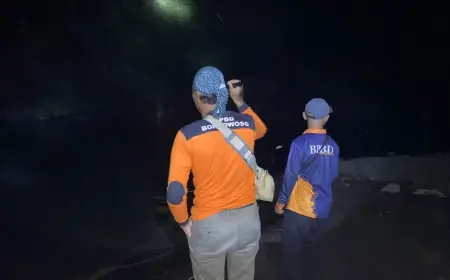 Mancing dan Mandi di Aliran Sungai Sampean Baru, Seorang Pelajar di Bondowoso Dilaporkan Hilang