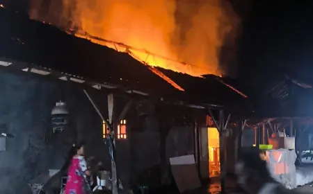 Tempat Produksi Tahu di Trenggalek Terbakar, Kerugian Ditaksir Puluhan Juta
