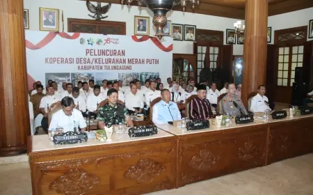 Bupati Tulungagung Zoom Meeting Bareng Presiden Prabowo, Dorong Sinergi Koperasi Merah Putih dan Ketahanan Pangan Daerah