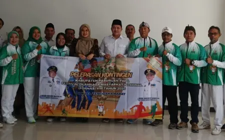 Bupati Pasuruan Berangkatkan Kontingen KORMI, Mas Rusdi Berpesan Tetap Optimistis untuk Menjadi Jawara