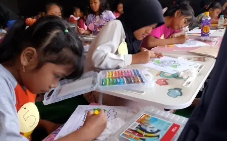 Warna-warni Perayaan Hari Anak Nasional 2025 di Eks Lokalisasi Surabaya
