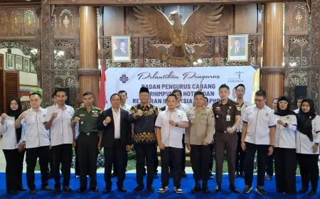 Ketua Baru Dikukuhkan, PHRI Tulungagung Siap Hadapi Tantangan Dunia Usaha