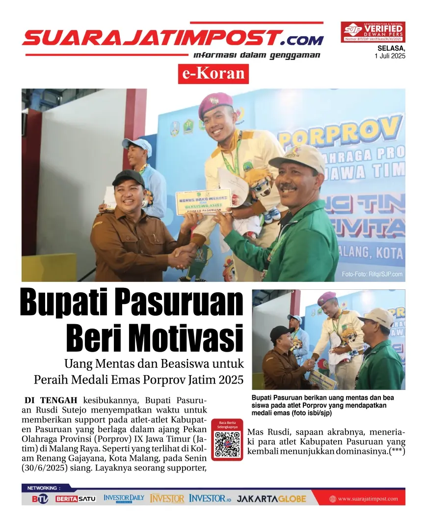 eKoran, Edisi Selasa, 1 Juli 2025