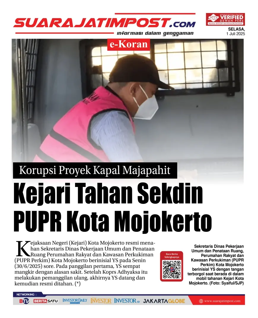 eKoran, Edisi Selasa, 1 Juli 2025