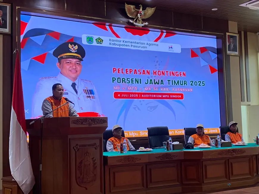 290 Peserta serta Official Porseni 2025 Resmi Diberangkatkan Bupati Pasuruan
