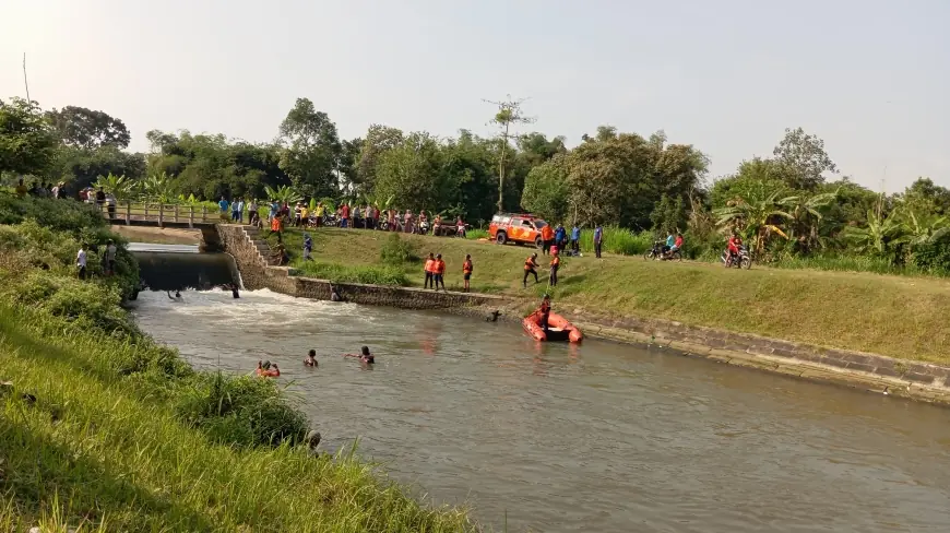 Hari Kedua Pencarian Bocah TK Hanyut di Sungai Lodagung Blitar, 50 Personel Diterjunkan