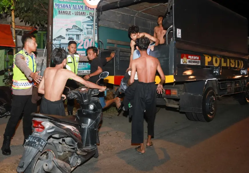 Polres Jombang Amankan 45 Pesilat Gegara Nekat Konvoi saat Acara Pengesahan