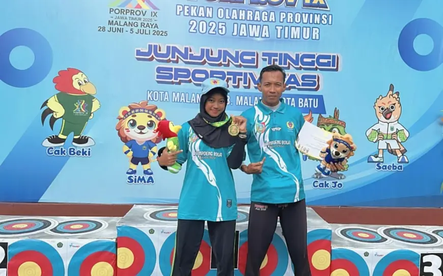Sejarah Baru, Atlet Panahan Putri Asal Jombang Sabet Medali Emas pada Porprov Jatim 2025