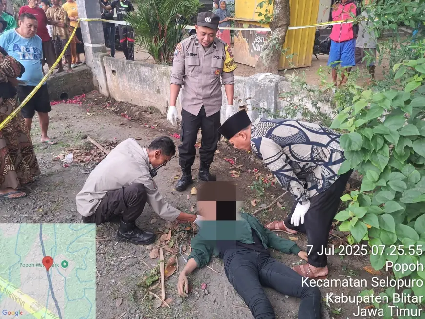 Mayat Perempuan tanpa Identitas Ditemukan di Pinggir Jalan Selopuro Blitar