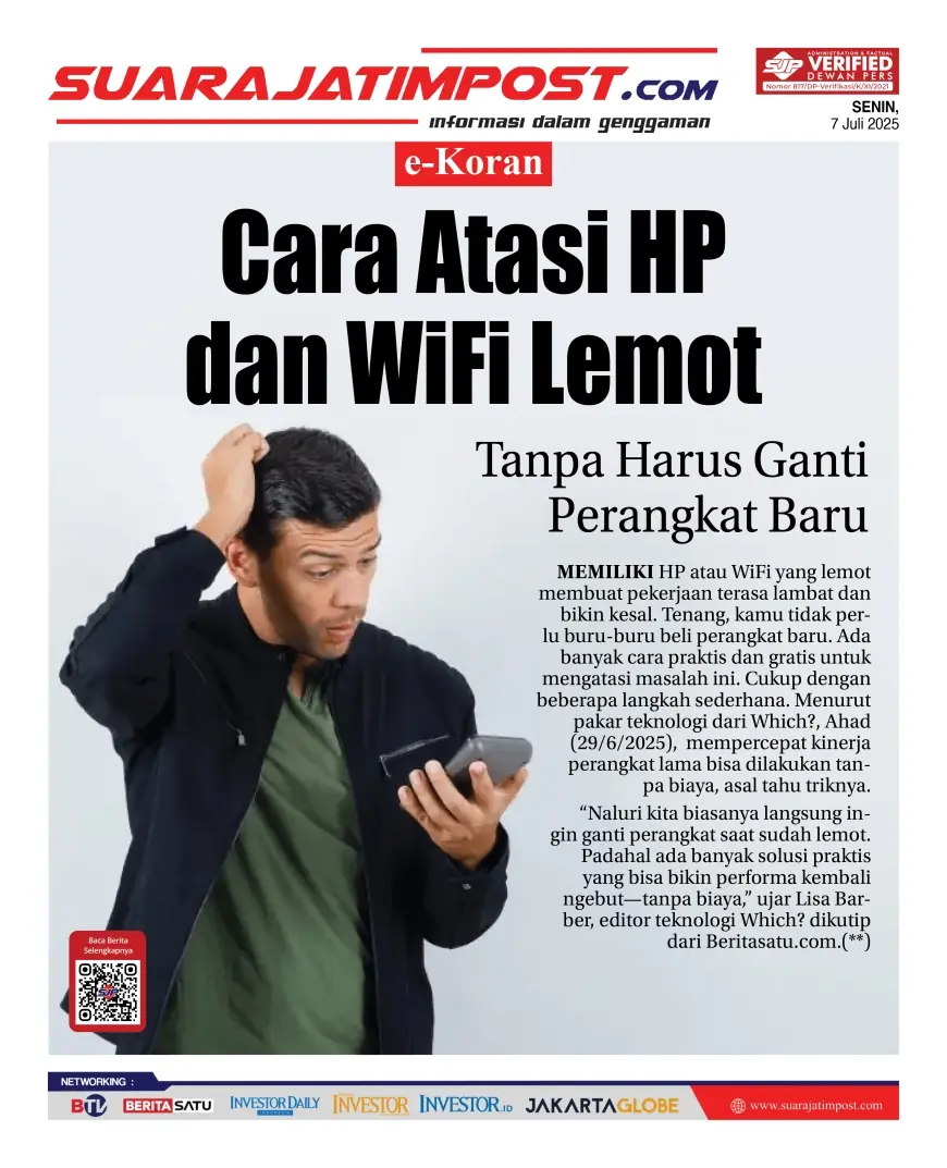 eKoran, Edisi Senin, 7 Juli 2025