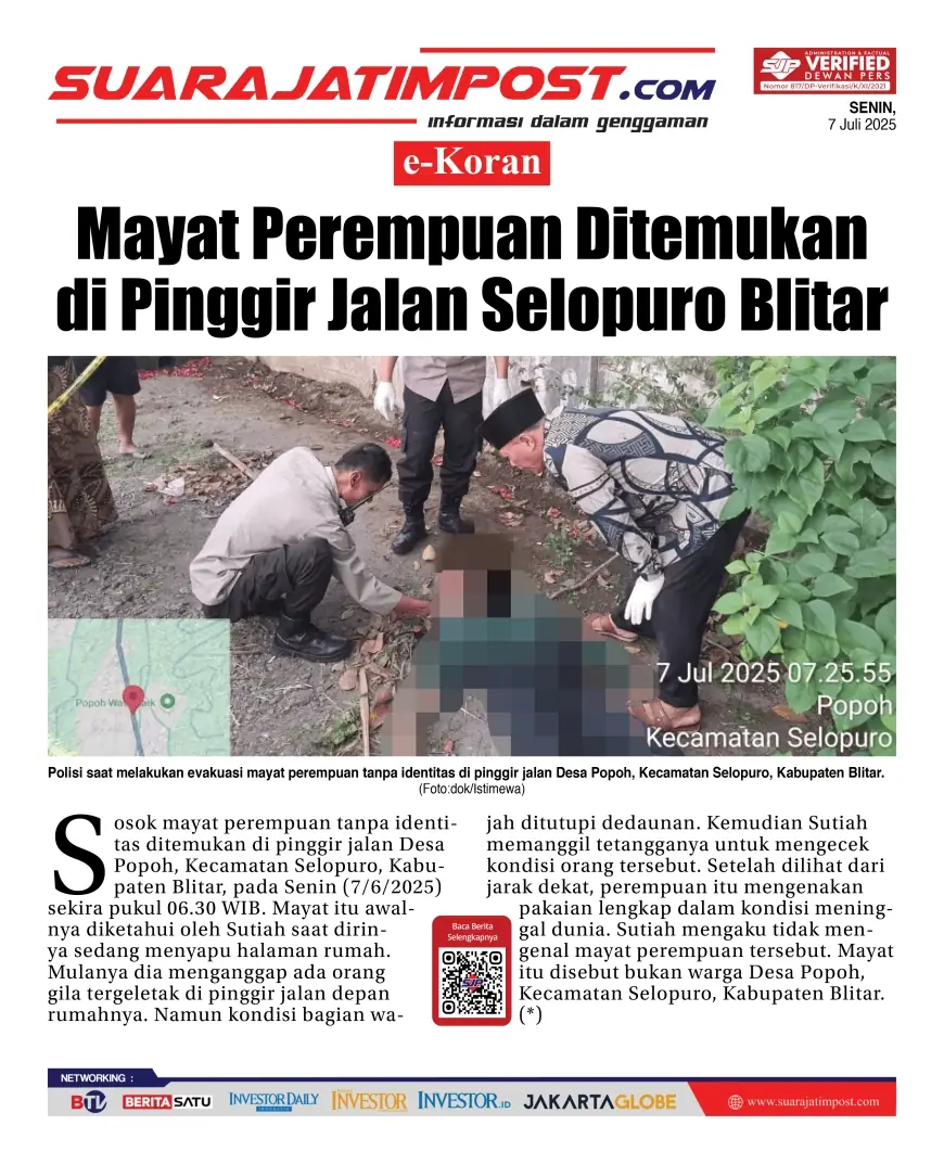 eKoran, Edisi Senin, 7 Juli 2025