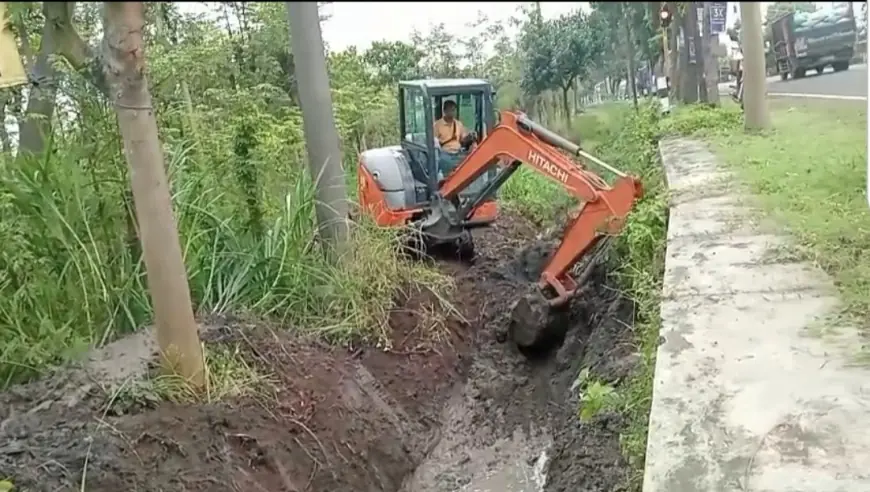 Dinas PUPR Nganjuk Lakukan Normalisasi Saluran Tersier di Kertosono, Tingkatkan Jaringan Irigasi di Tiga Desa