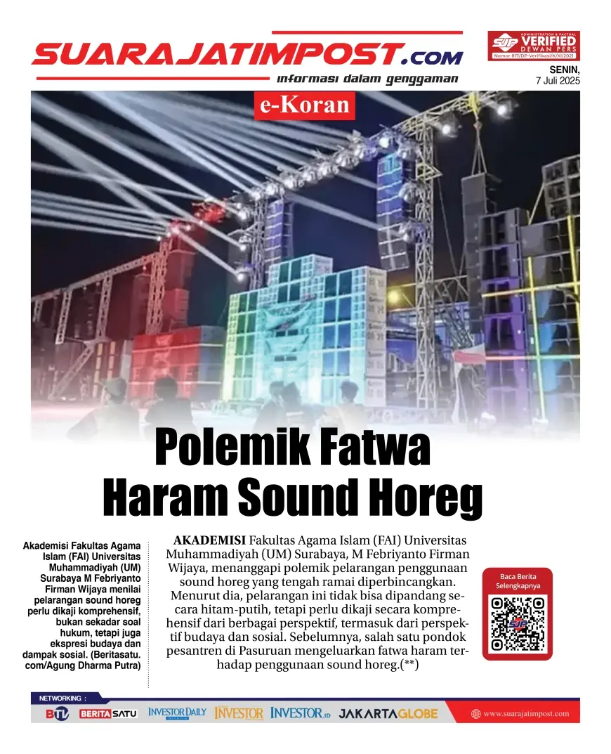 eKoran, Edisi Senin, 7 Juli 2025