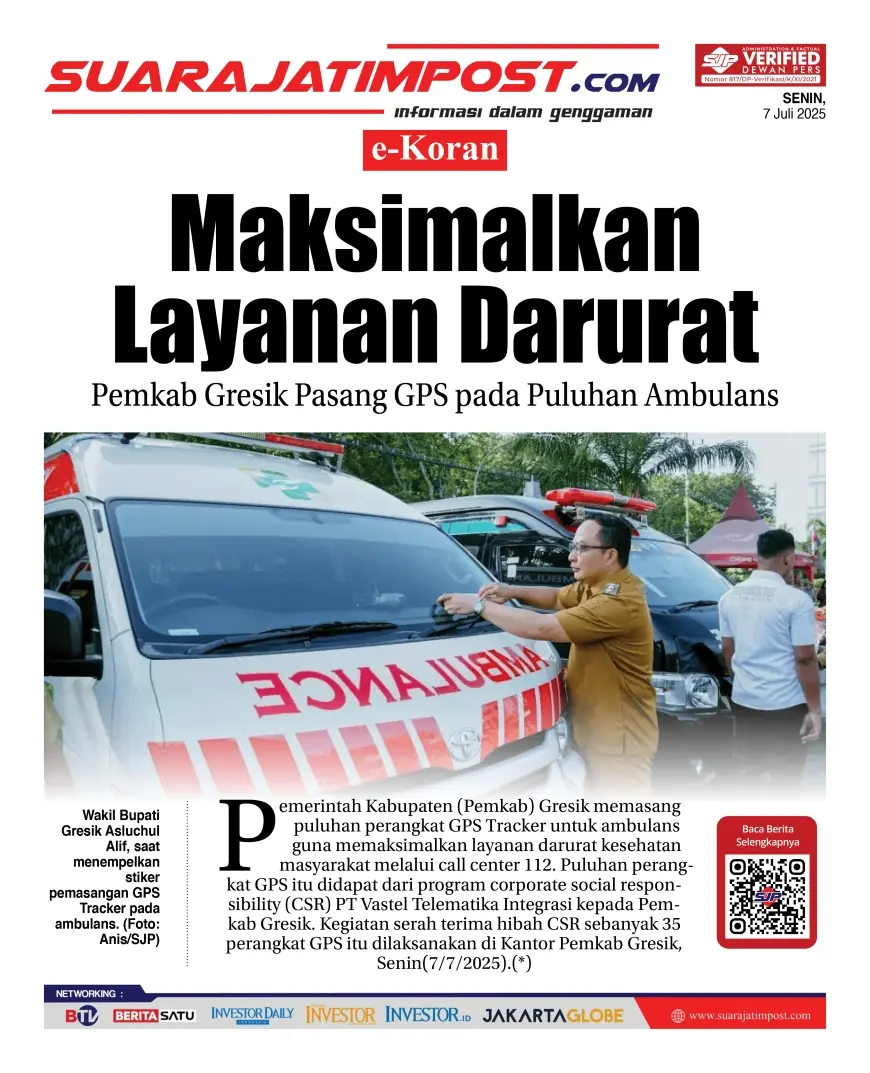 eKoran, Edisi Senin, 7 Juli 2025