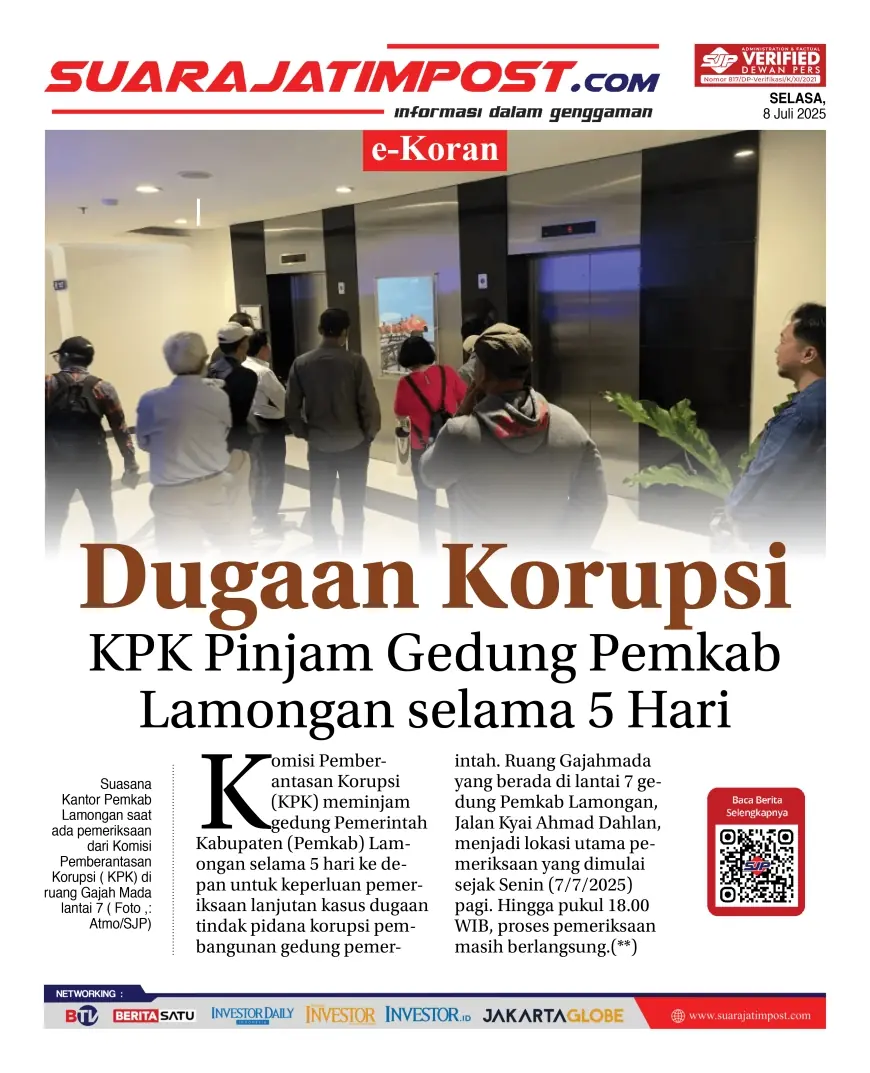 eKoran, Edisi Selasa, 8 Juli 2025