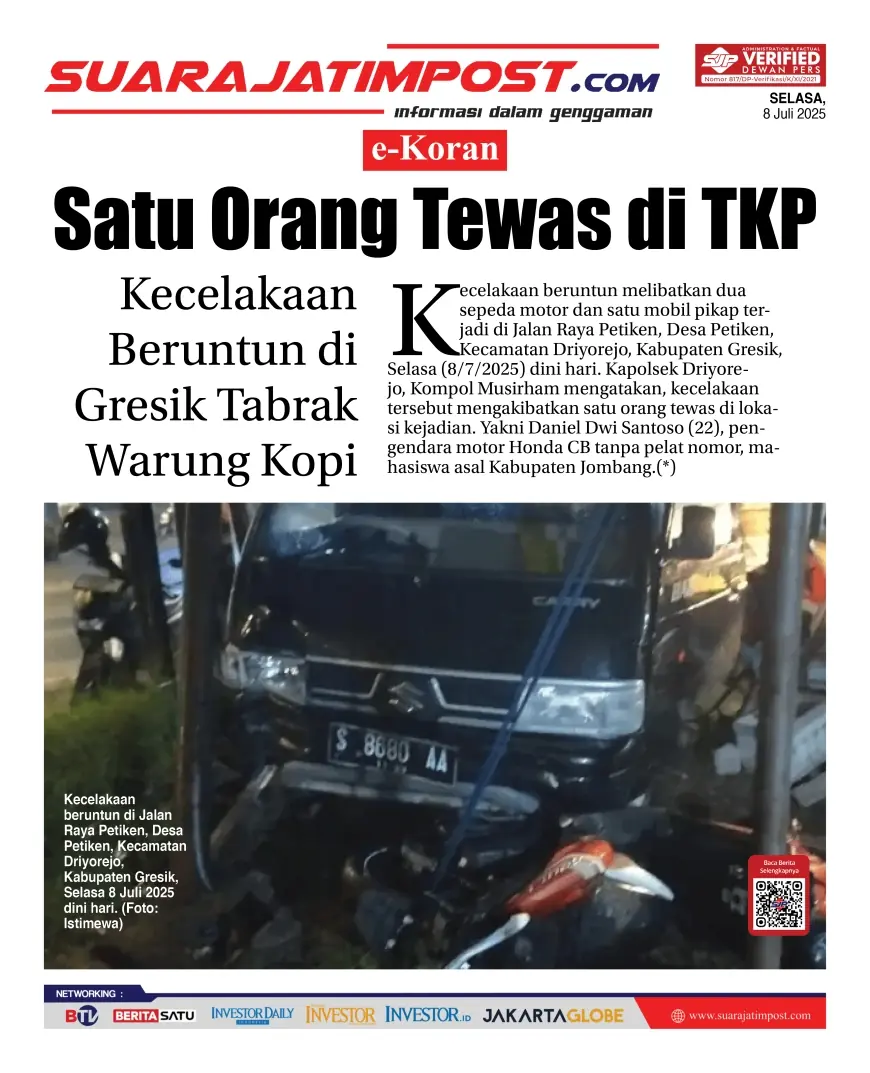 eKoran, Edisi Selasa, 8 Juli 2025