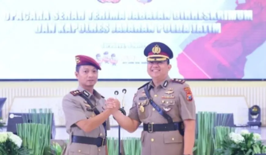 Polda Jatim Resmi Mutasi Kapolres Mojokerto Kota