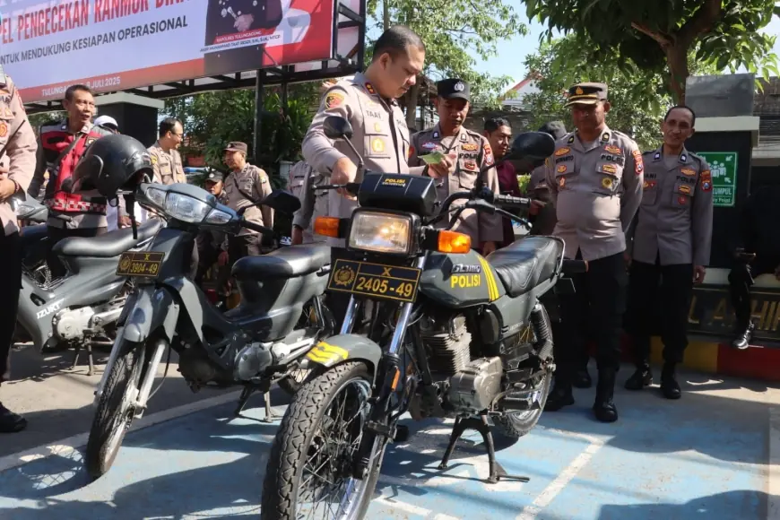 Polres Tulungagung Cek Kendaraan Dinas Tua, Ada yang Masih Tangguh di Usia 41 Tahun