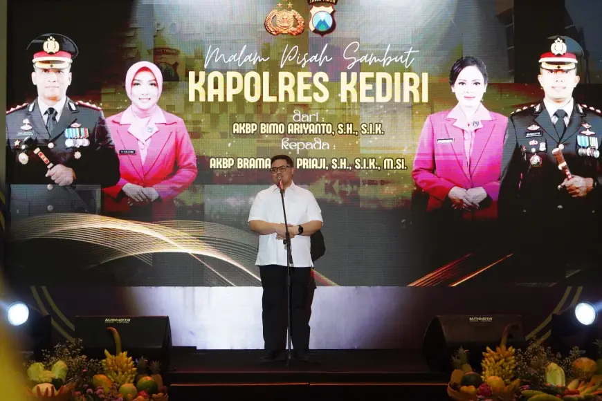 Mas Dhito Ajak Kapolres Baru Bersinergi Melayani Masyarakat Kabupaten Kediri
