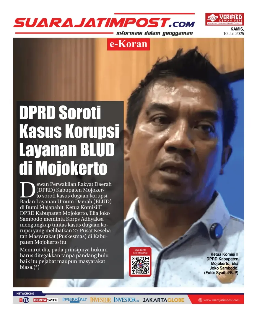 eKoran, Edisi Kamis, 10 Juli 2025
