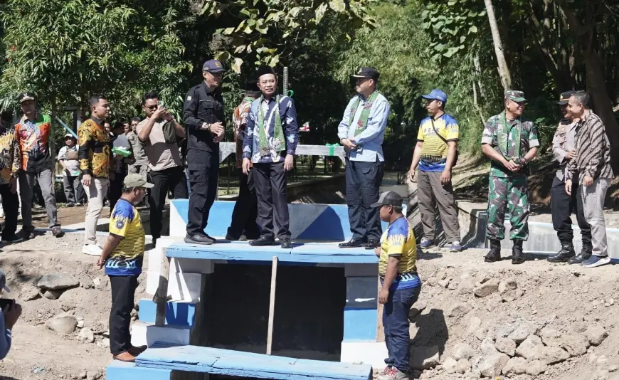 Sempat Jebol Karena Banjir, Kini Saluran Irigasi di Tlogosari Bondowoso Kembali Berfungsi