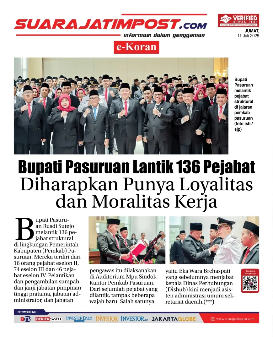 eKoran, Edisi Jumat, 11 Juli 2025