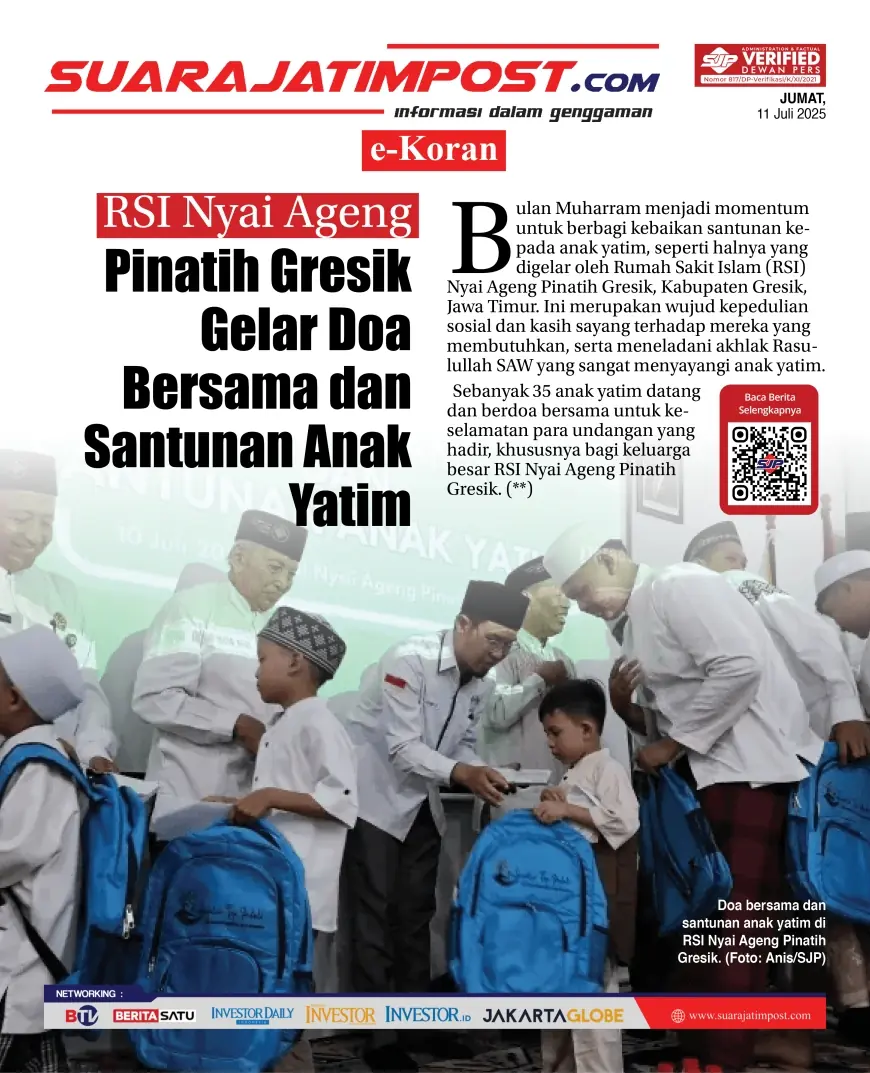 eKoran, Edisi Jumat, 11 Juli 2025