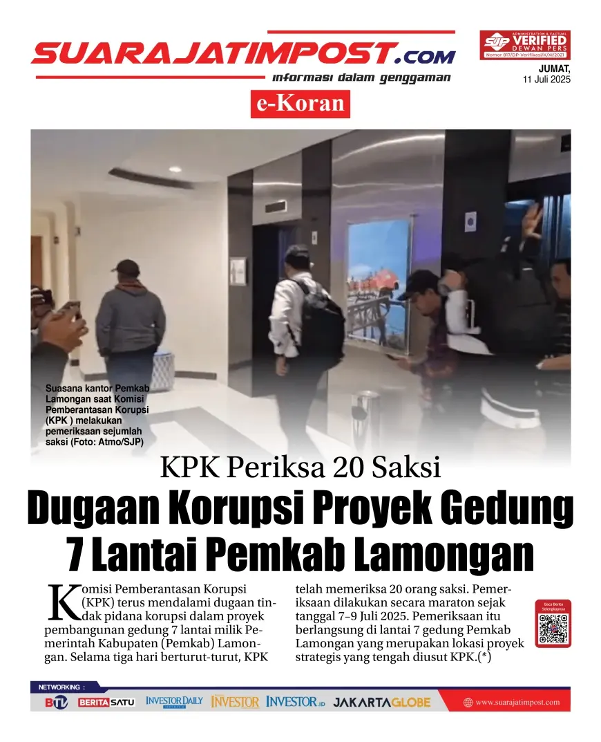 eKoran, Edisi Jumat, 11 Juli 2025